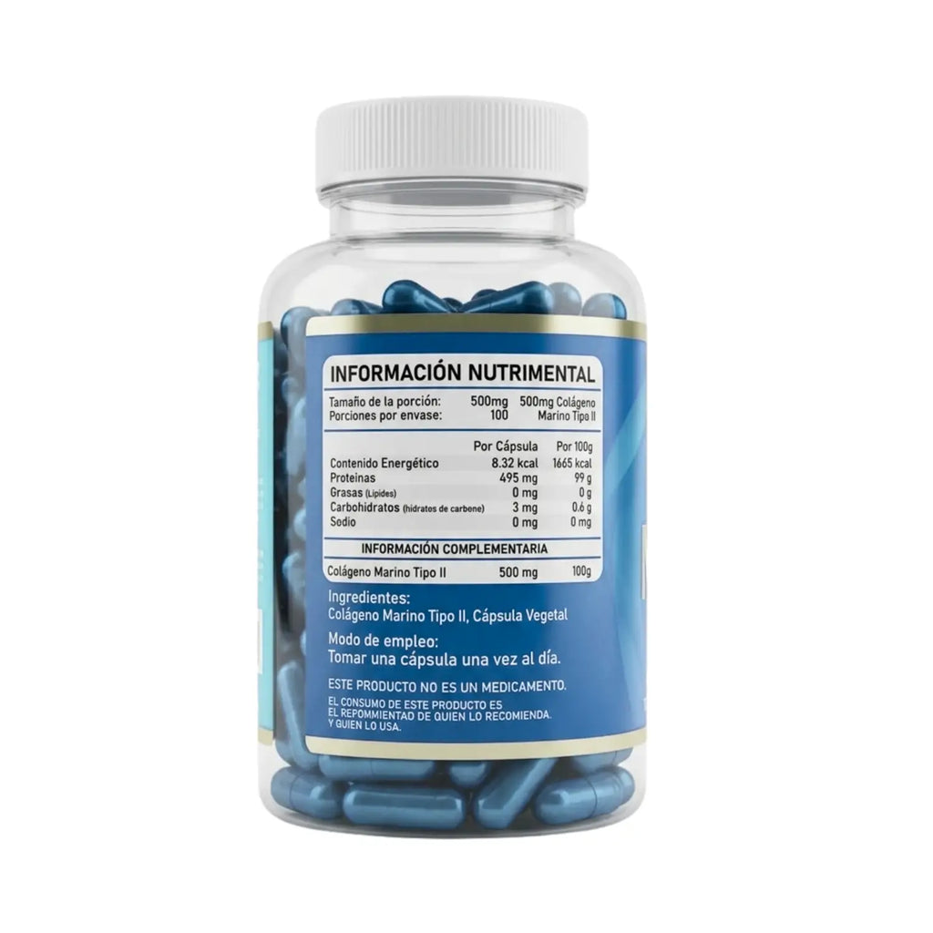 Colágeno marino; 100 capsulas, natural life.