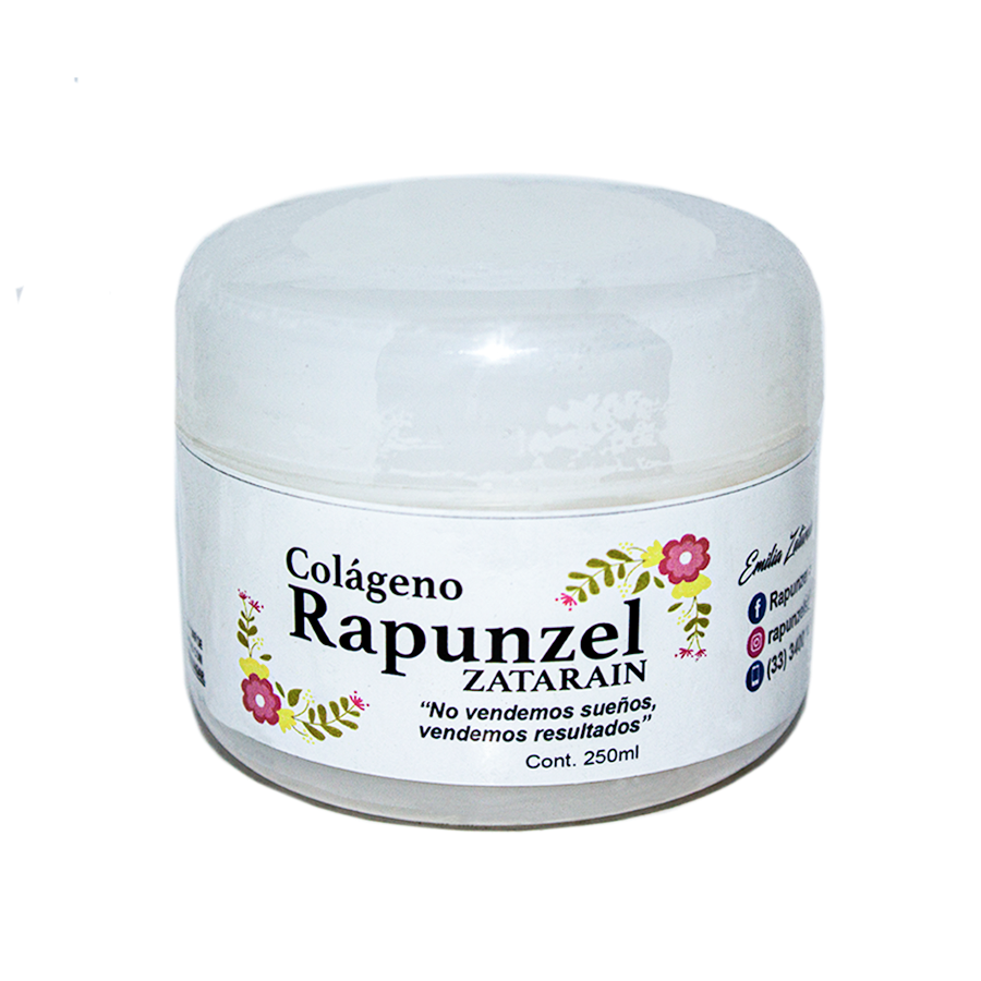 Crema para Peinar Colágeno Rapunzel; 250ml, Zatarain.