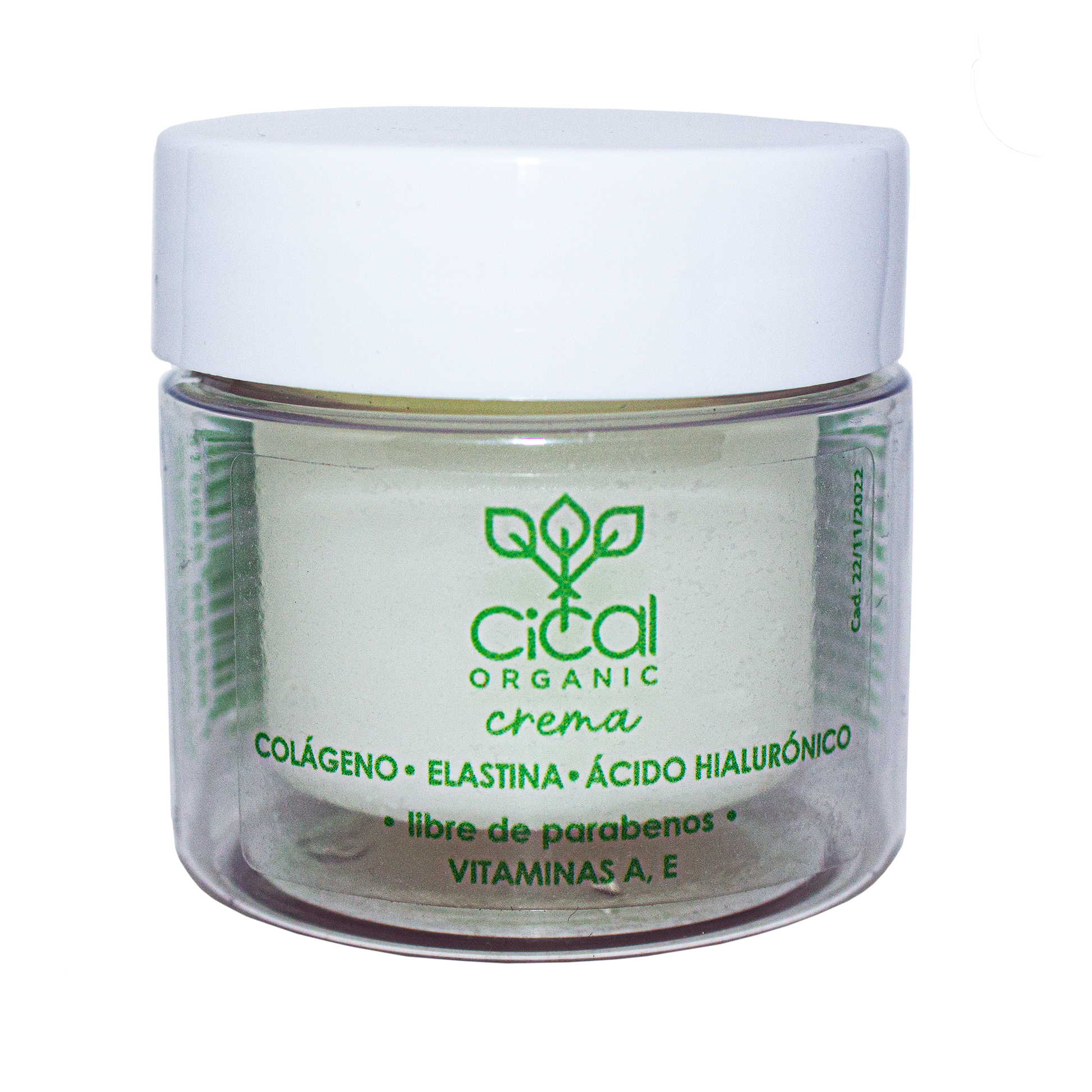 Crema Cólageno Elastina, AC. Hialuronico; 50g; CICAL