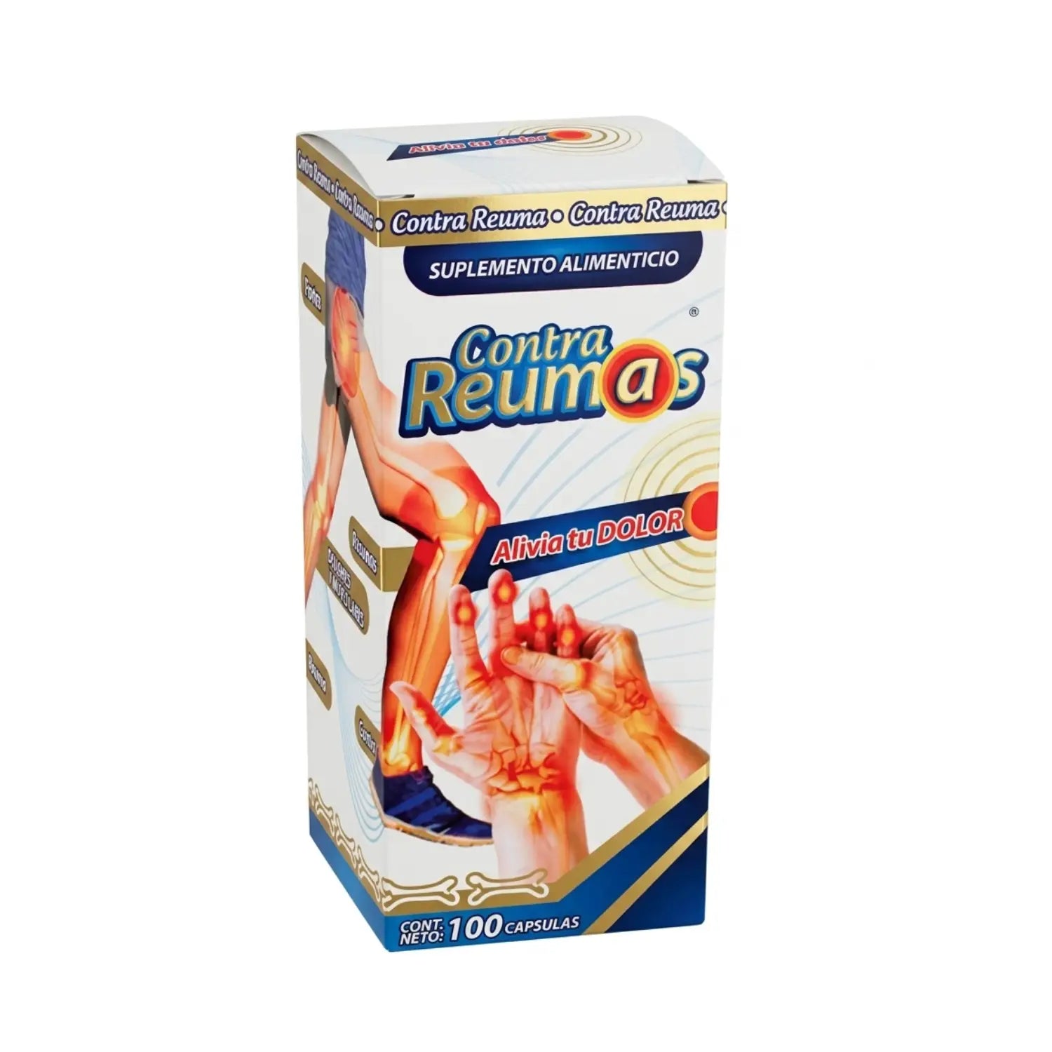Contra Reumas; 100 Capsulas, Lab Naprovid.