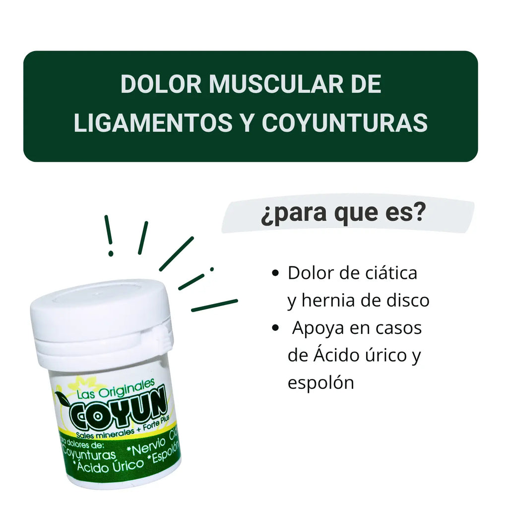 Coyun, Sales Minerales y Forte Plus, Arcoiris.