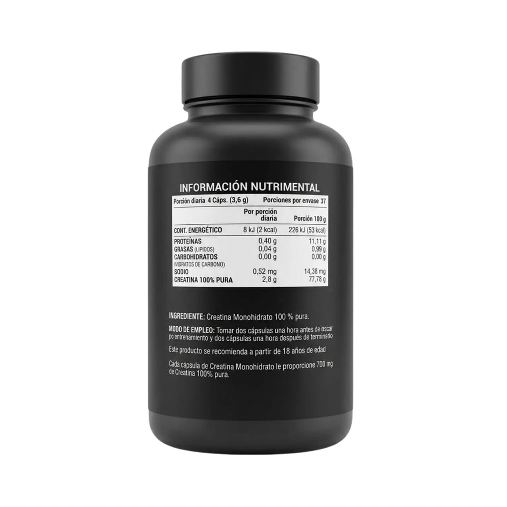 Creatina Monohidrato; 150 Capsulas de 900 mg; Pro Winner.