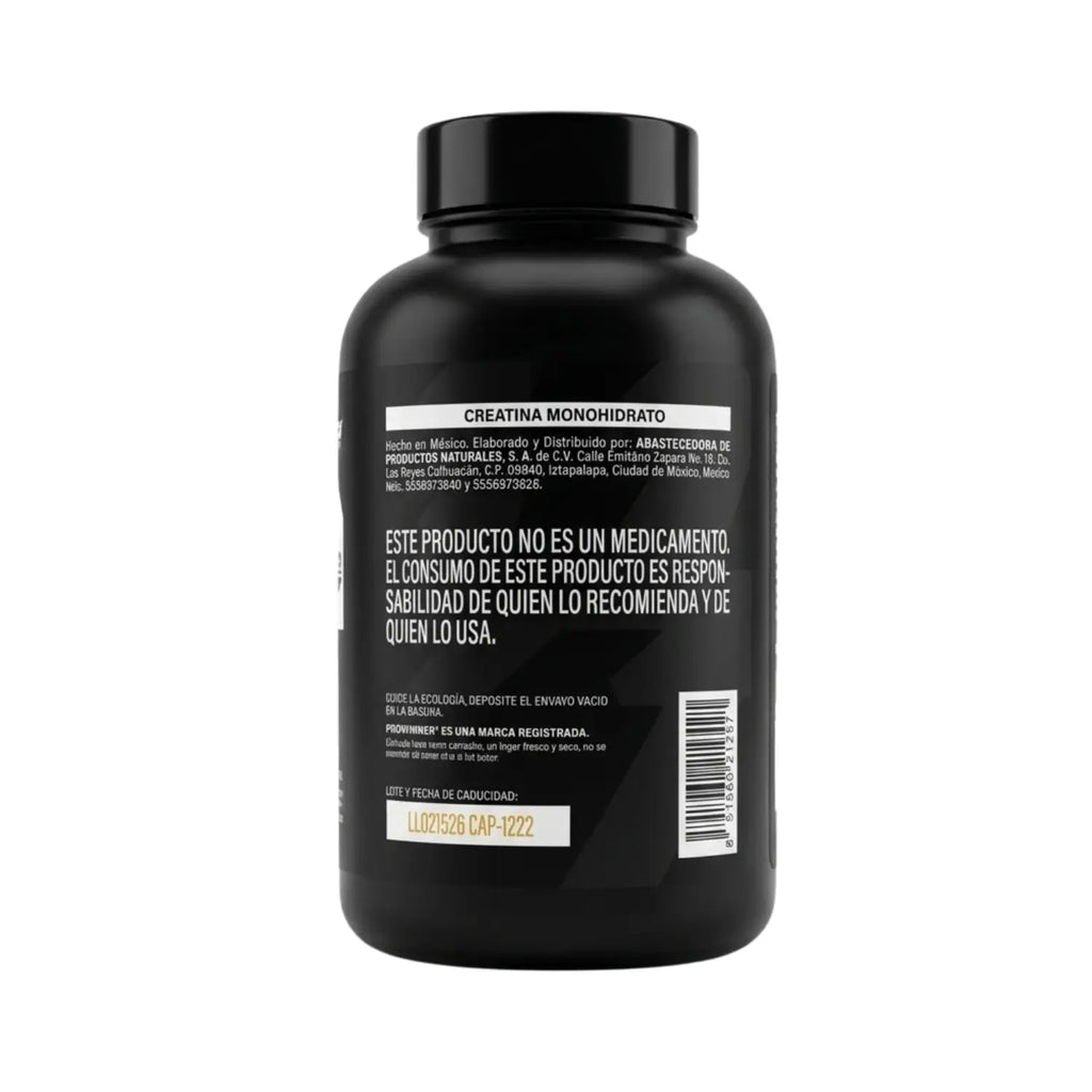 Creatina Monohidrato; 150 Capsulas de 900 mg; Pro Winner.
