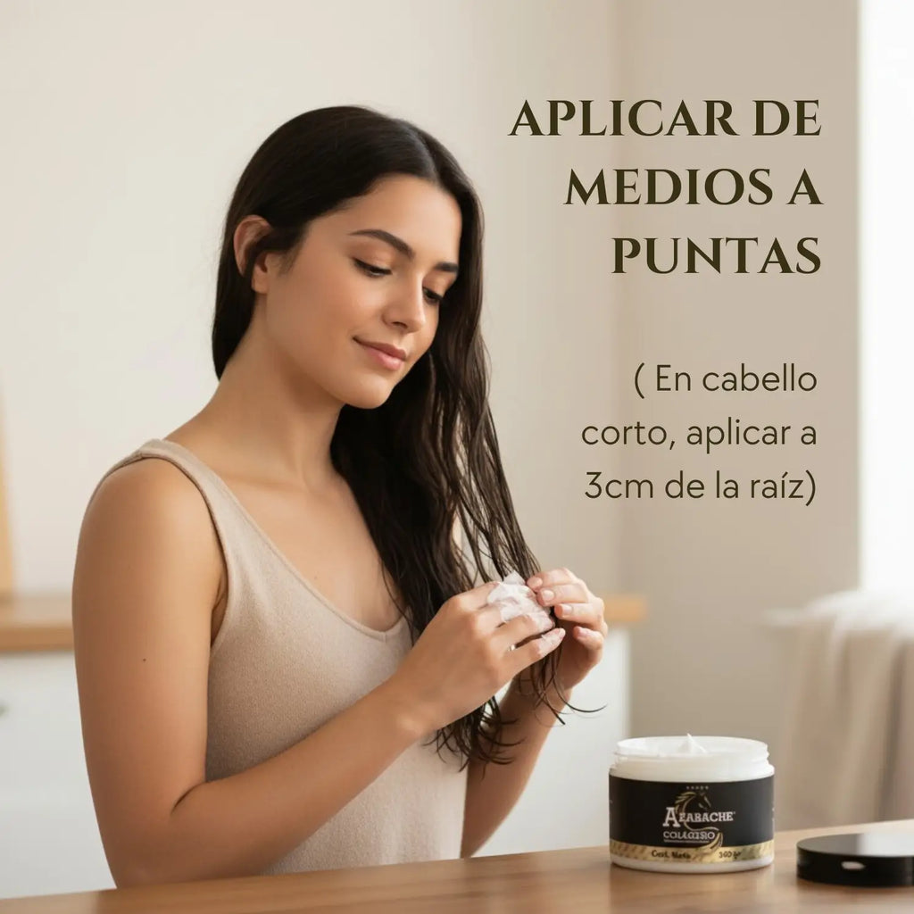 Crema Colágeno Para Peinar Azabache; 300gr, Cosmo Natural.