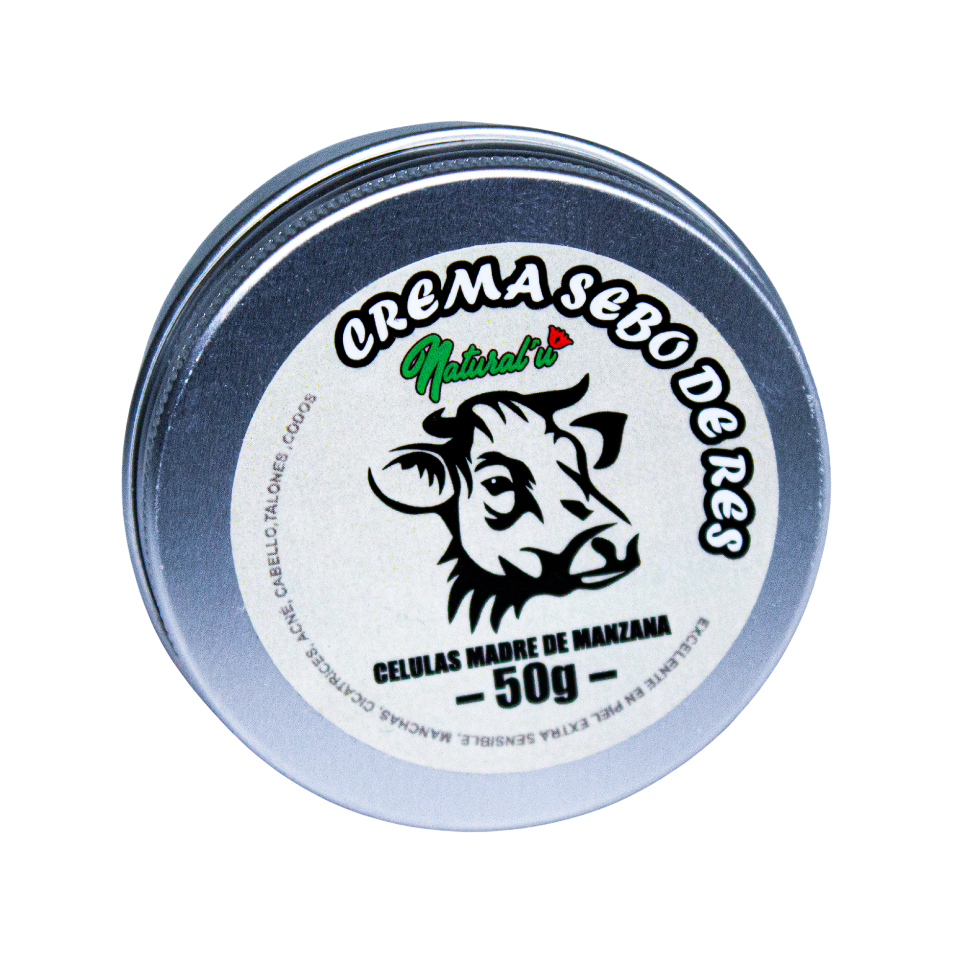 Crema Sebo de Res; 50grs. Natural U.