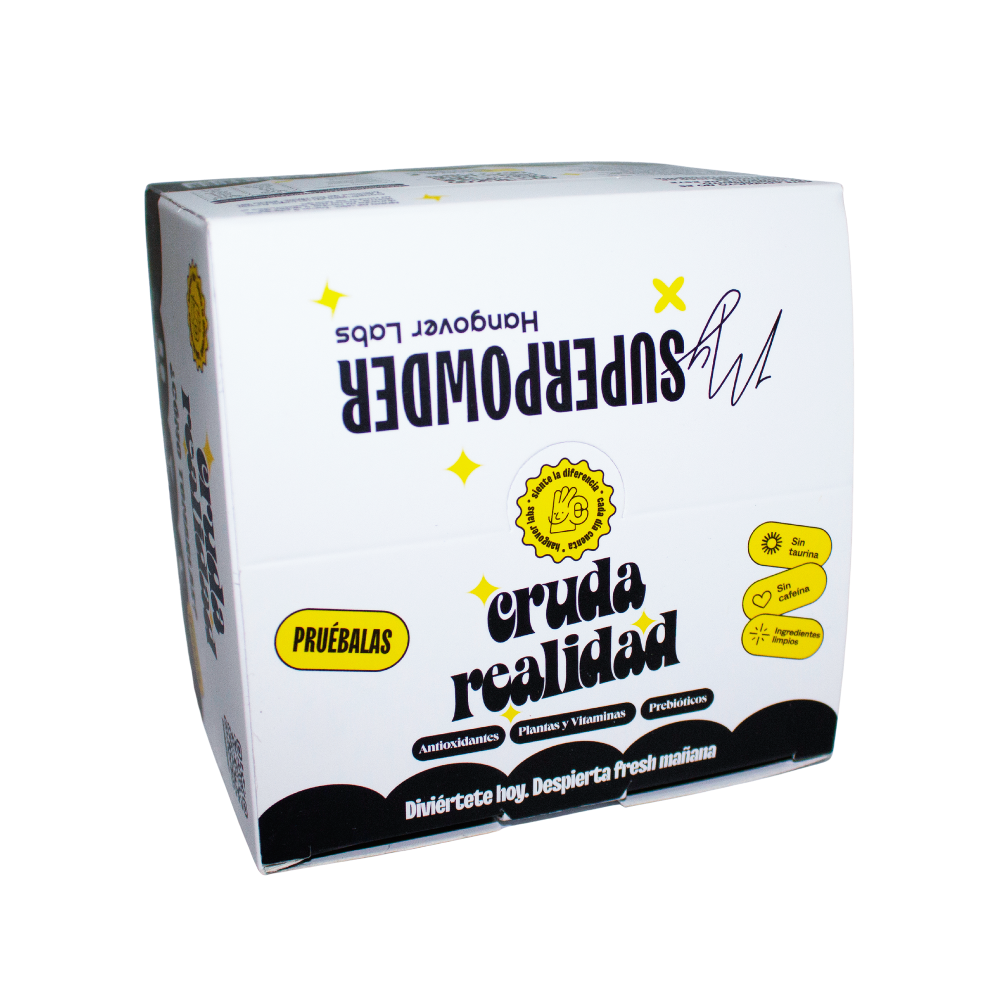 Caja Cruda realidad 24 sobres 2 caps cada uno; Hangover