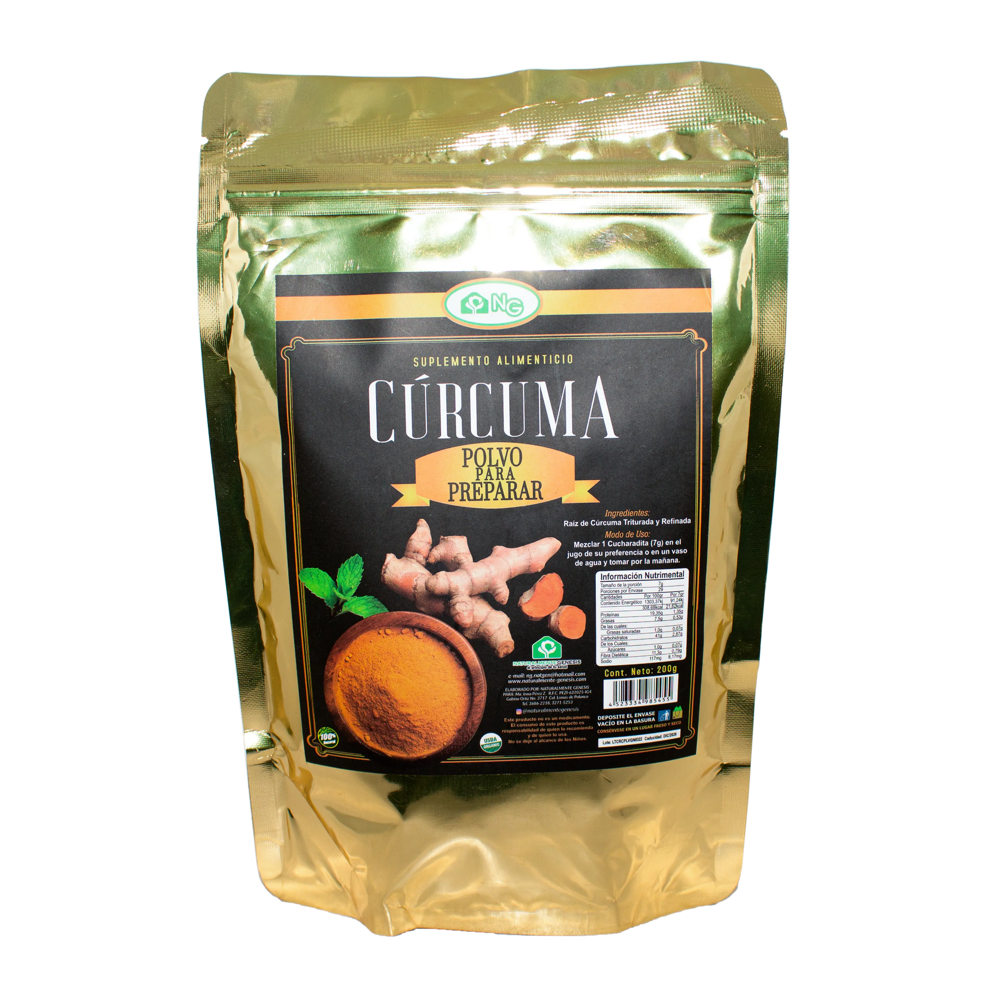 Curcuma; 200gr, NG.