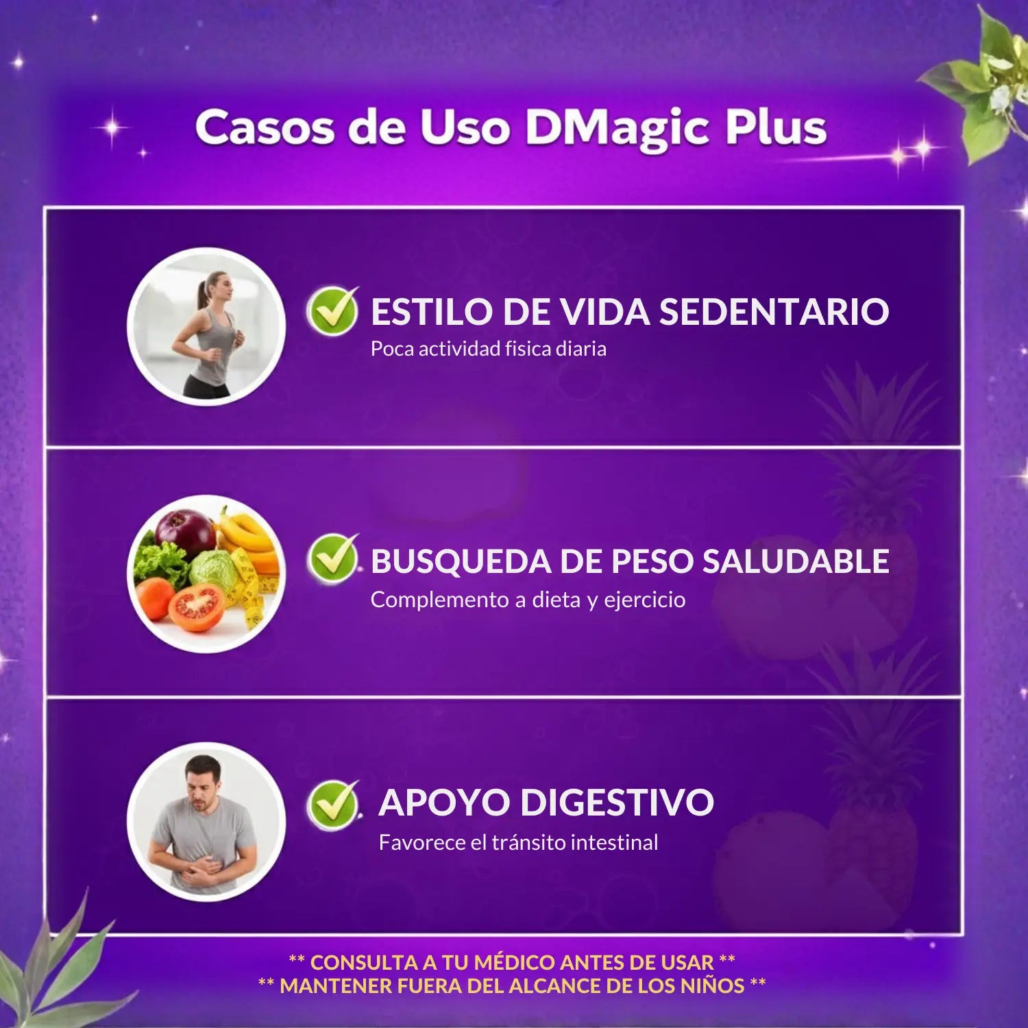 DMagic Plus; 30 Capsulas, Laboratorios CCN.