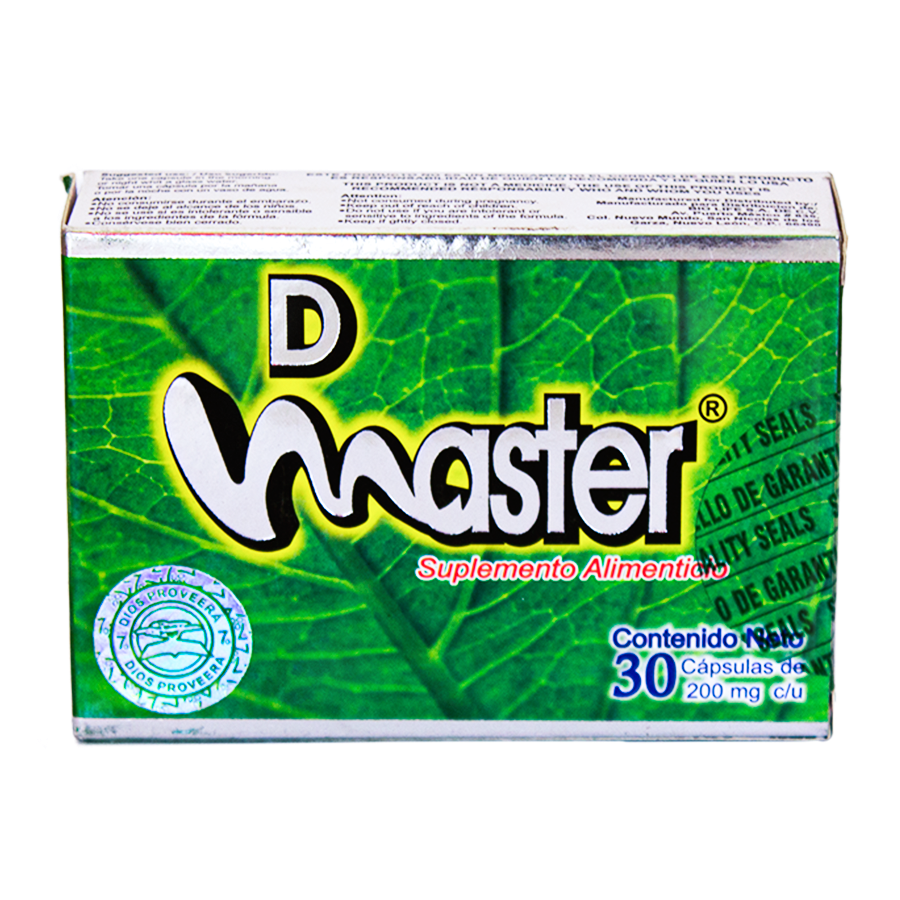 D master; 30 Capsulas de 200mg, Bio Life.