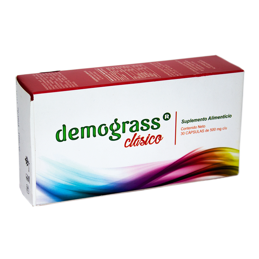 Demograss Clásico; 30 caps de 500mg, Consorcio de Inovación.