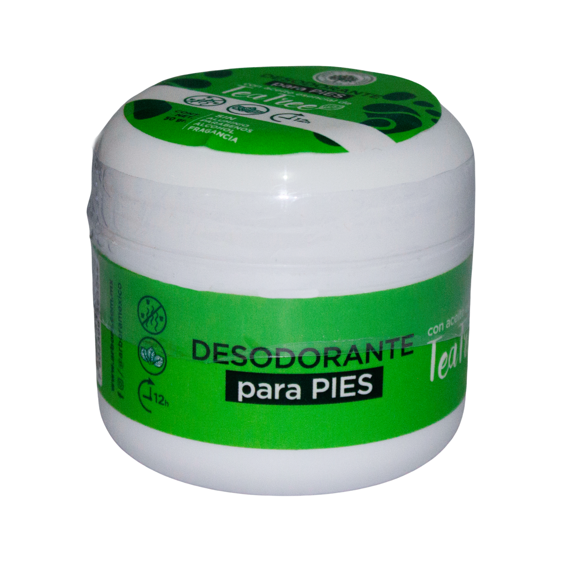 Desodorante P/ Pies; 50grs, Arbora.