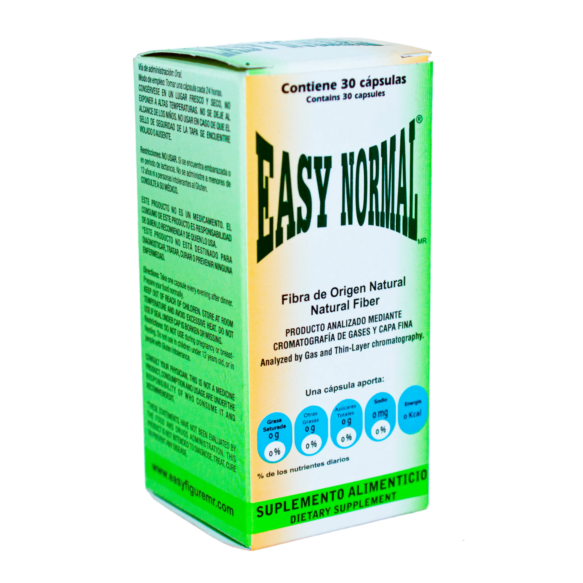 Easy Normal; 30 Capsulas, COMERCIALIZADORA NATURISTA.