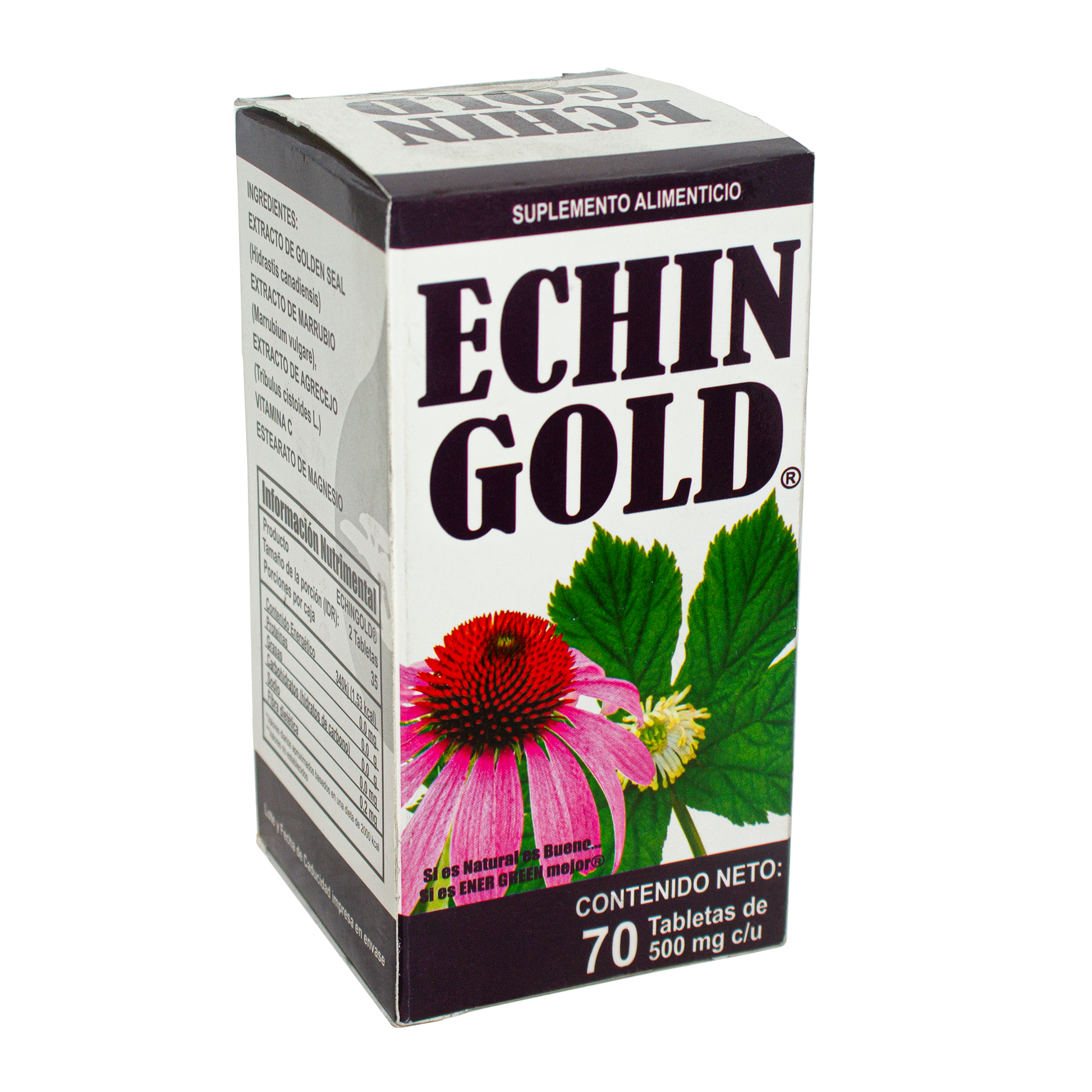 Echin Gold ; 70 Tabletas, Energreen