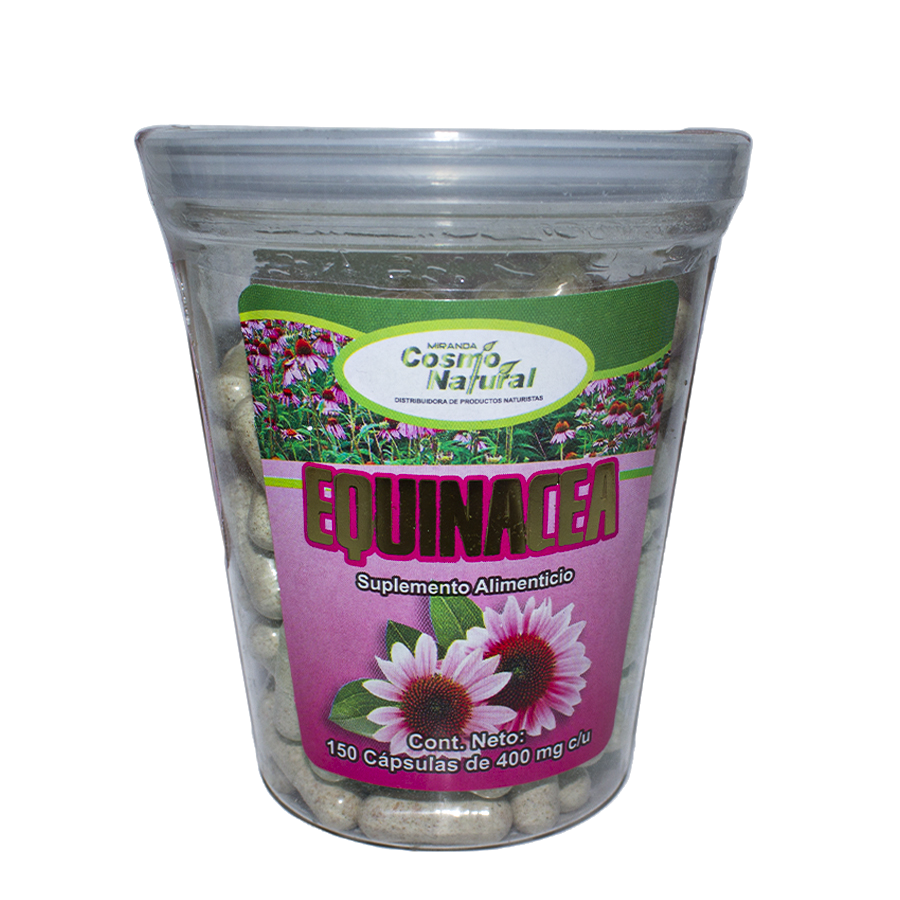 Equinacea;150 Capsulas de 400mg, Cosmo Natural.