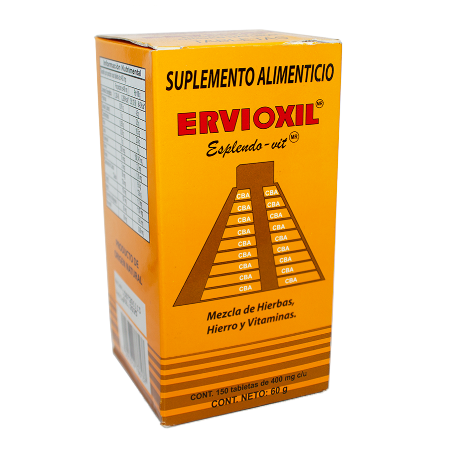 Ervioxil; 150 Tabletas, Azteca.