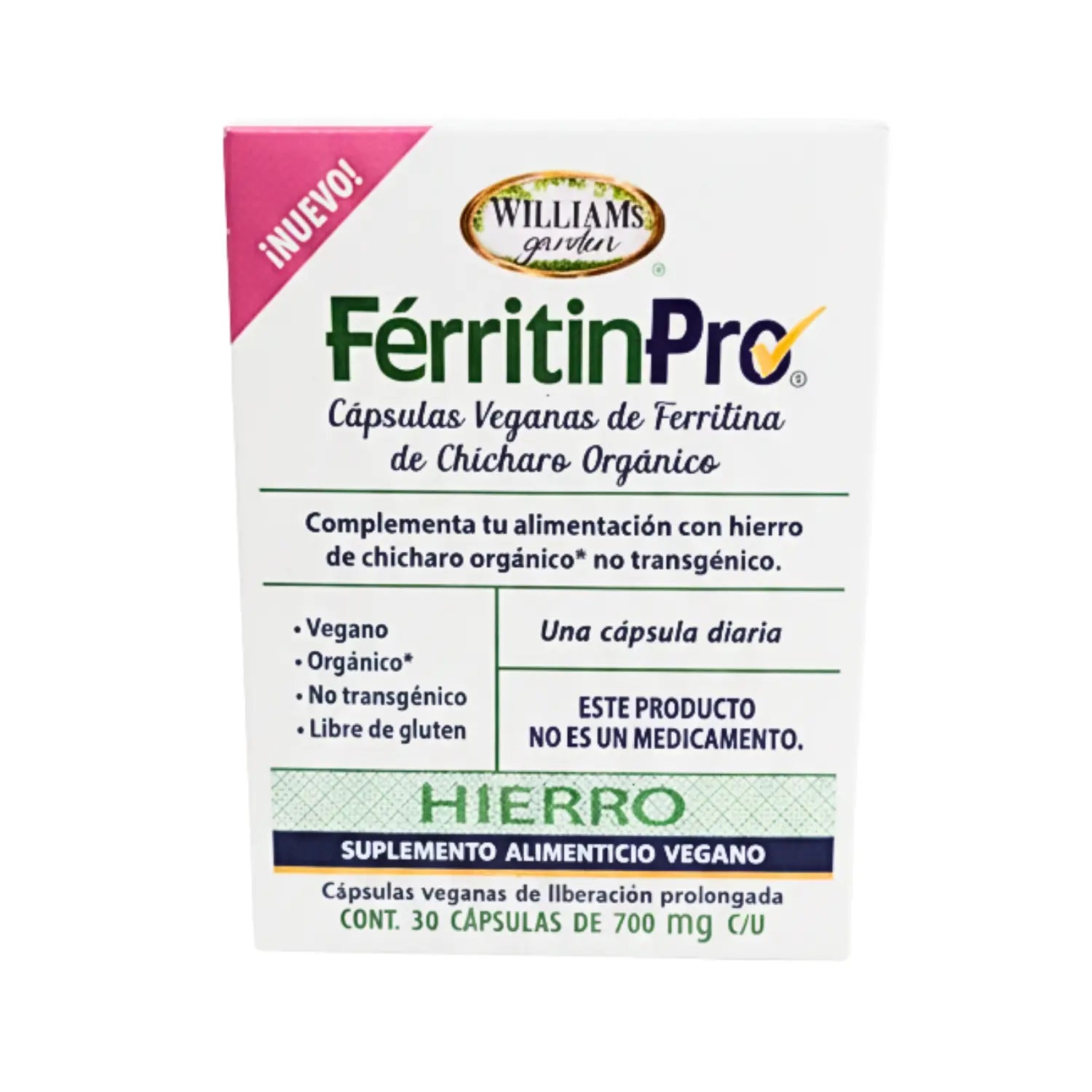 Férritin Pro ; 30 cápsulas de 700mg.