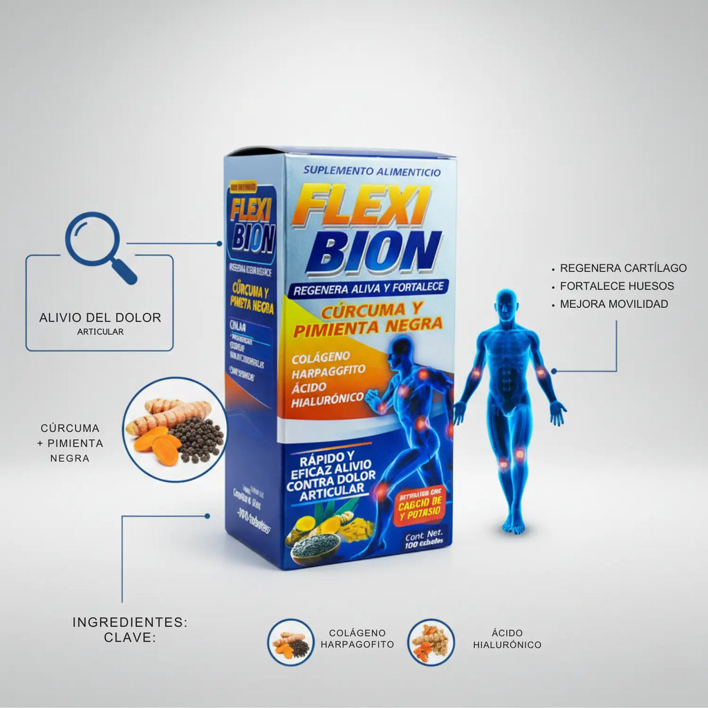 Flexi Bion; 100 Tabletas, Vida Natural.