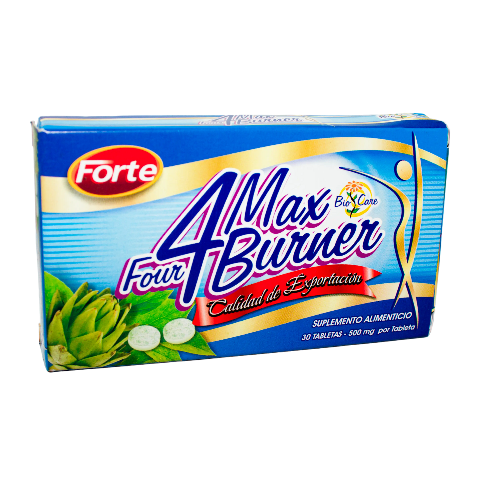 Four 4 Max Burner; 30 Tabs, Bio Care.