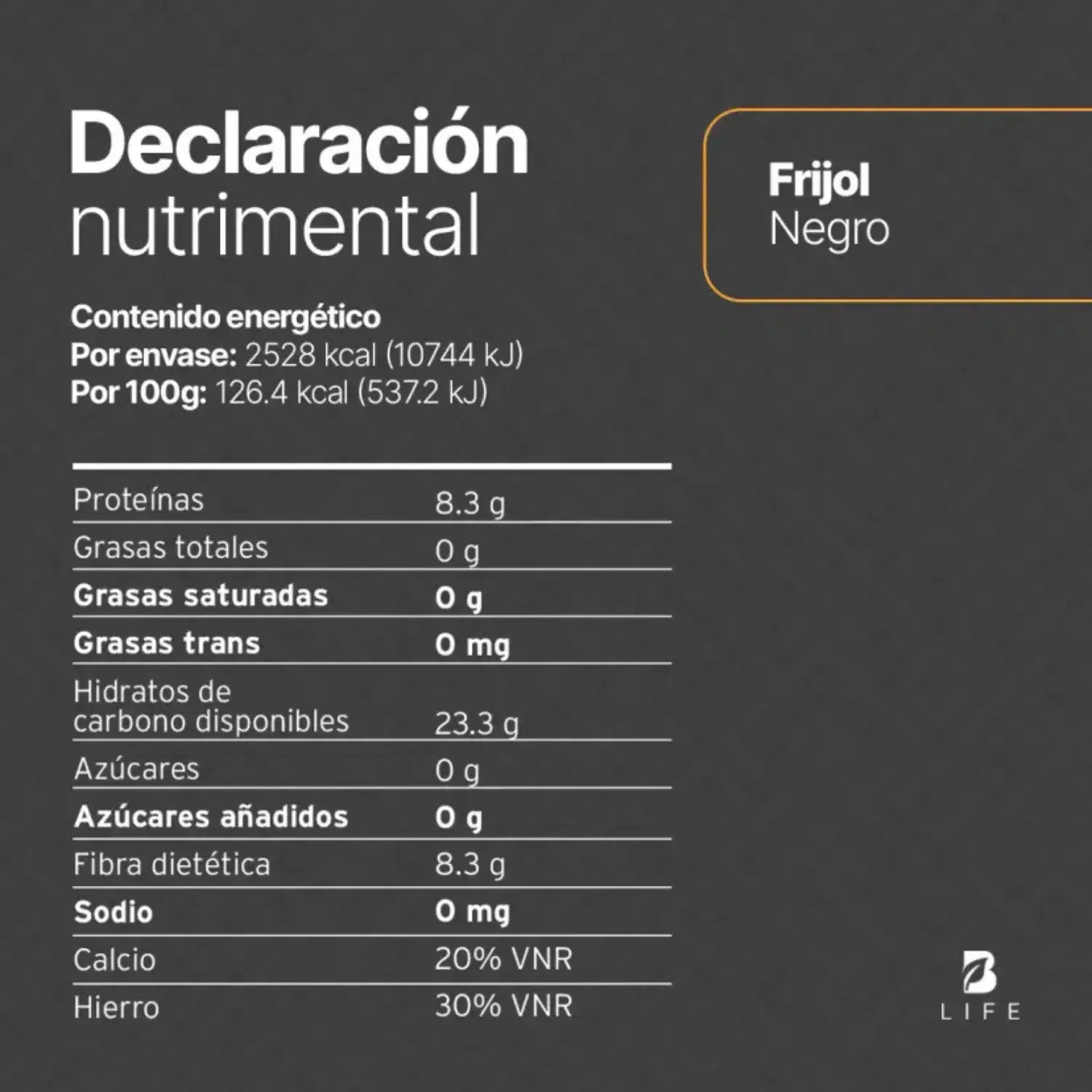 Frijol Orgánico; 2Kg, BLIFE