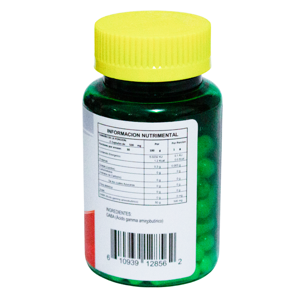 Gaba; 60 Cápsulas de 500mg, Energreen.