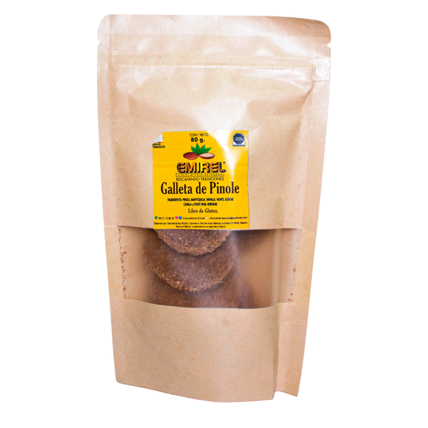 Galleta de Pinole; 80 gr; Emirel