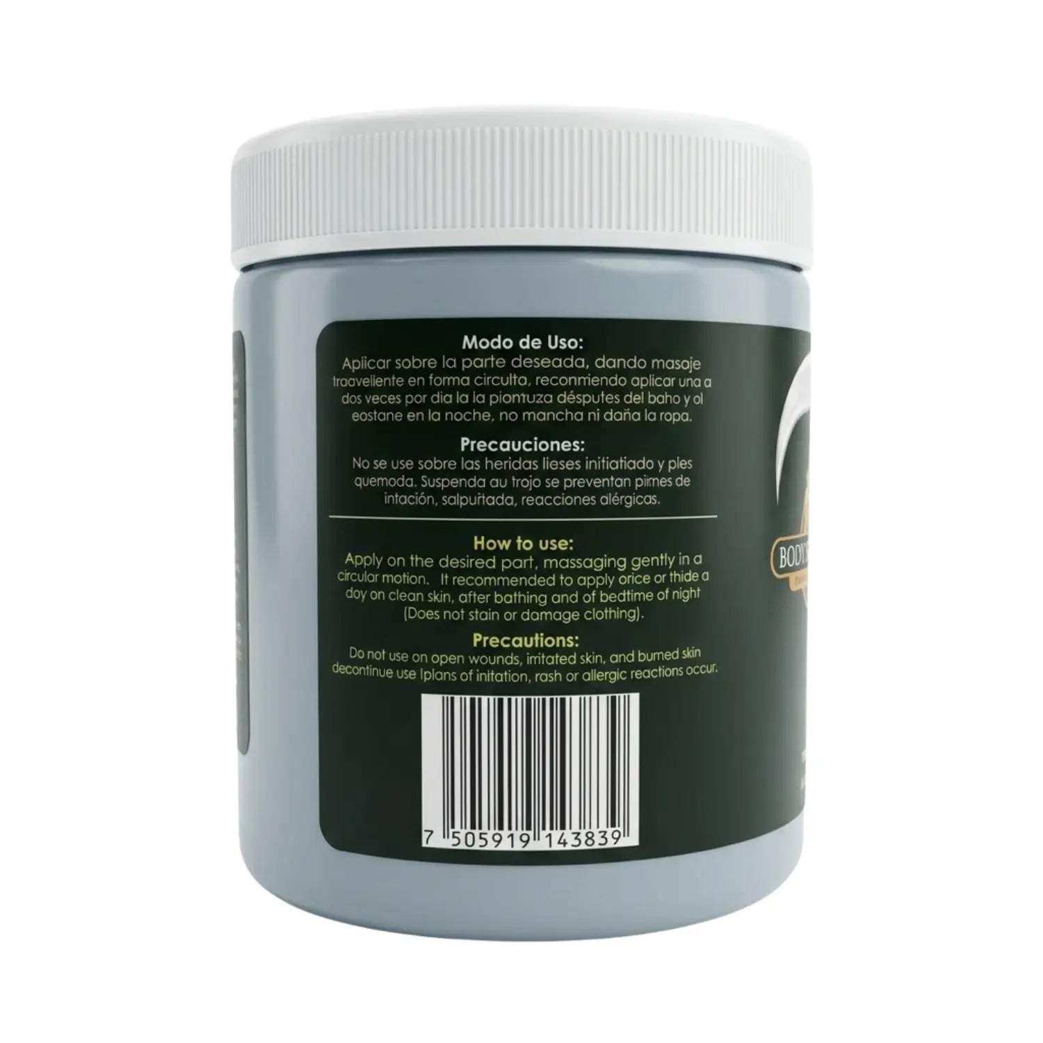 Gel Cannabis King; 300grs, La Fuerza de la Salud.