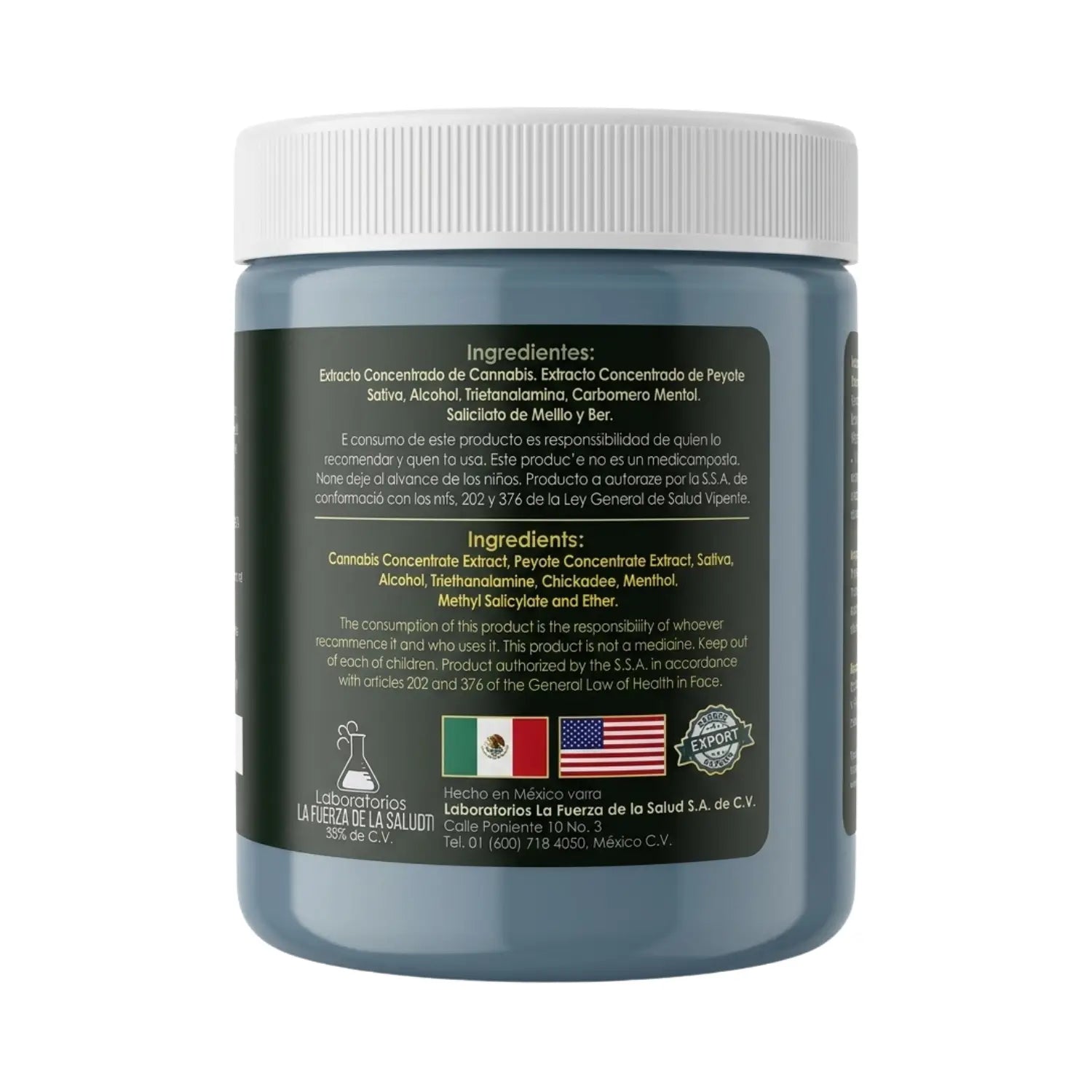 Gel Cannabis King; 300grs, La Fuerza de la Salud.