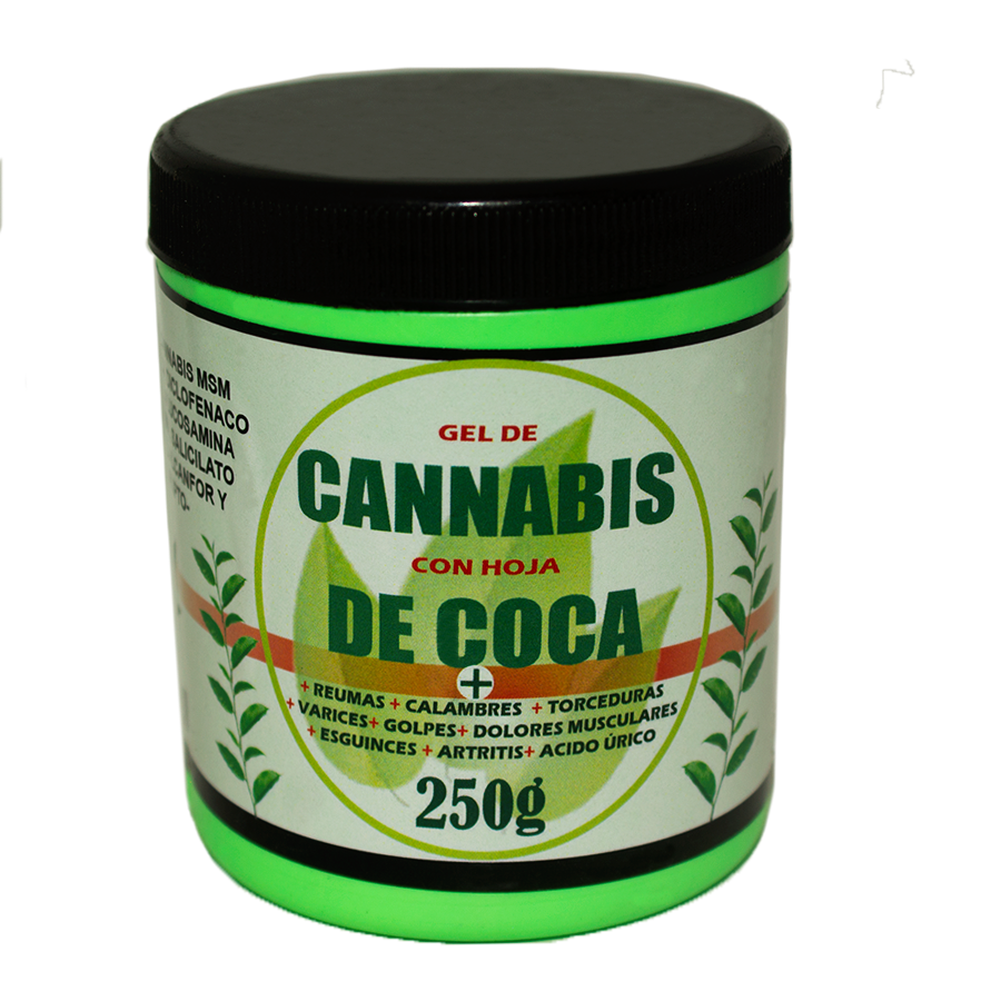 Gel de Cannabis c/ Hoja de Coca; 250gr, Real de 14.