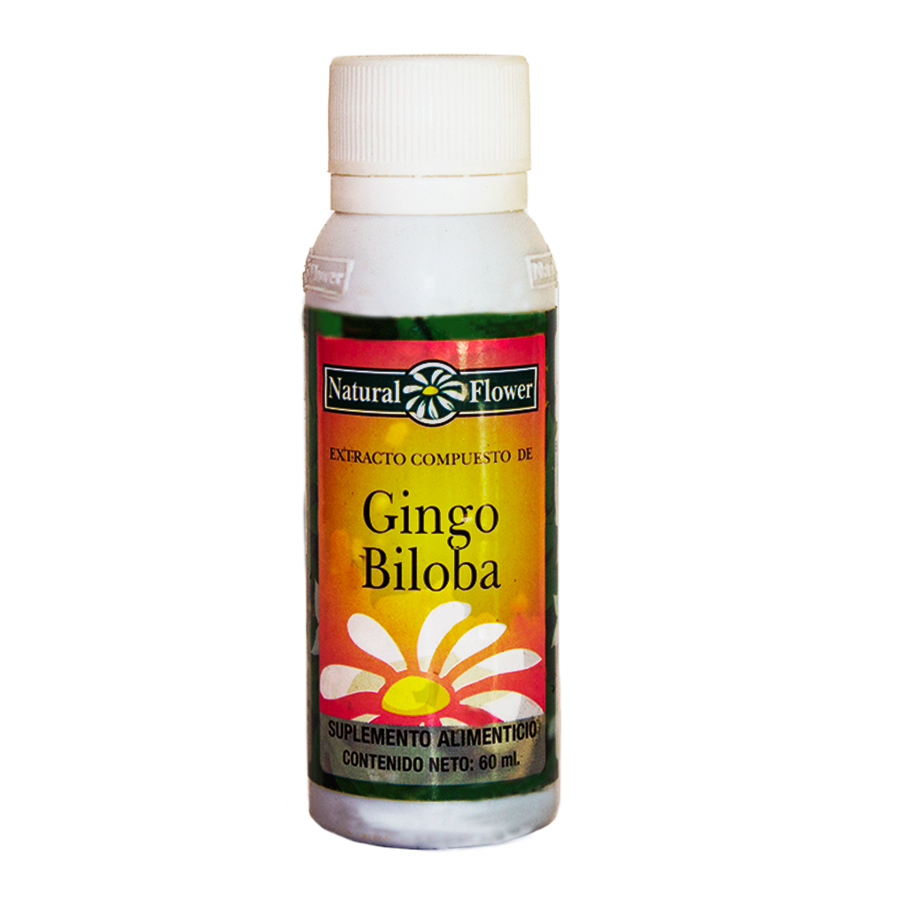 Gingo Biloba; gotas 55mL; Natural Flower