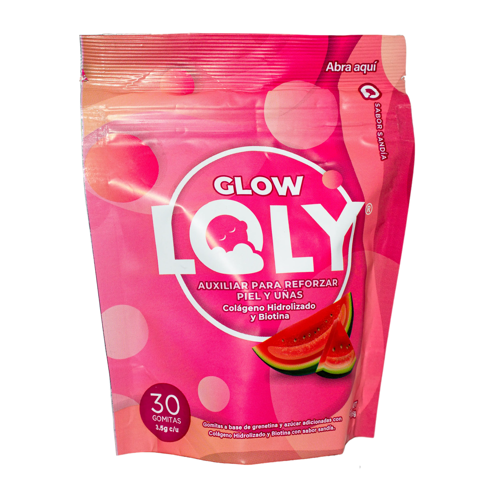 Glow Colageno Loly; 30 Gomitas; Lolly Vit