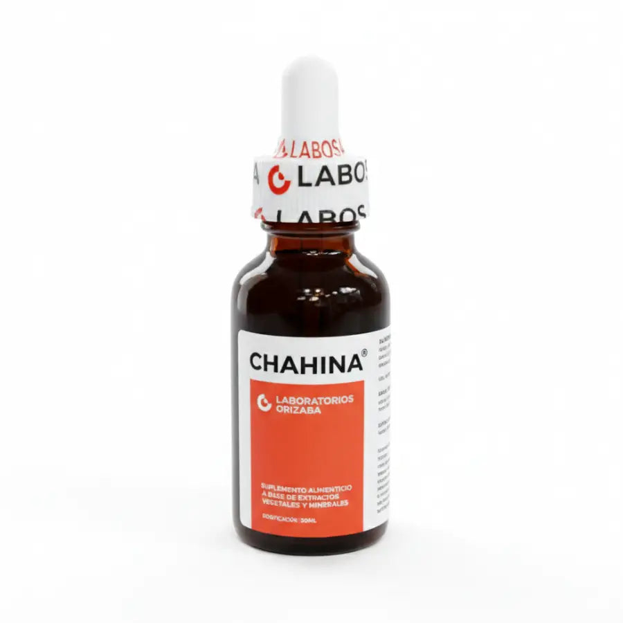 Gotas Chahina Frasco de Vidrio ; 30ml , Orizaba.
