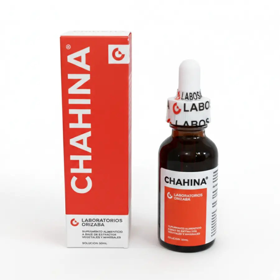 Gotas Chahina Frasco de Vidrio ; 30ml , Orizaba.