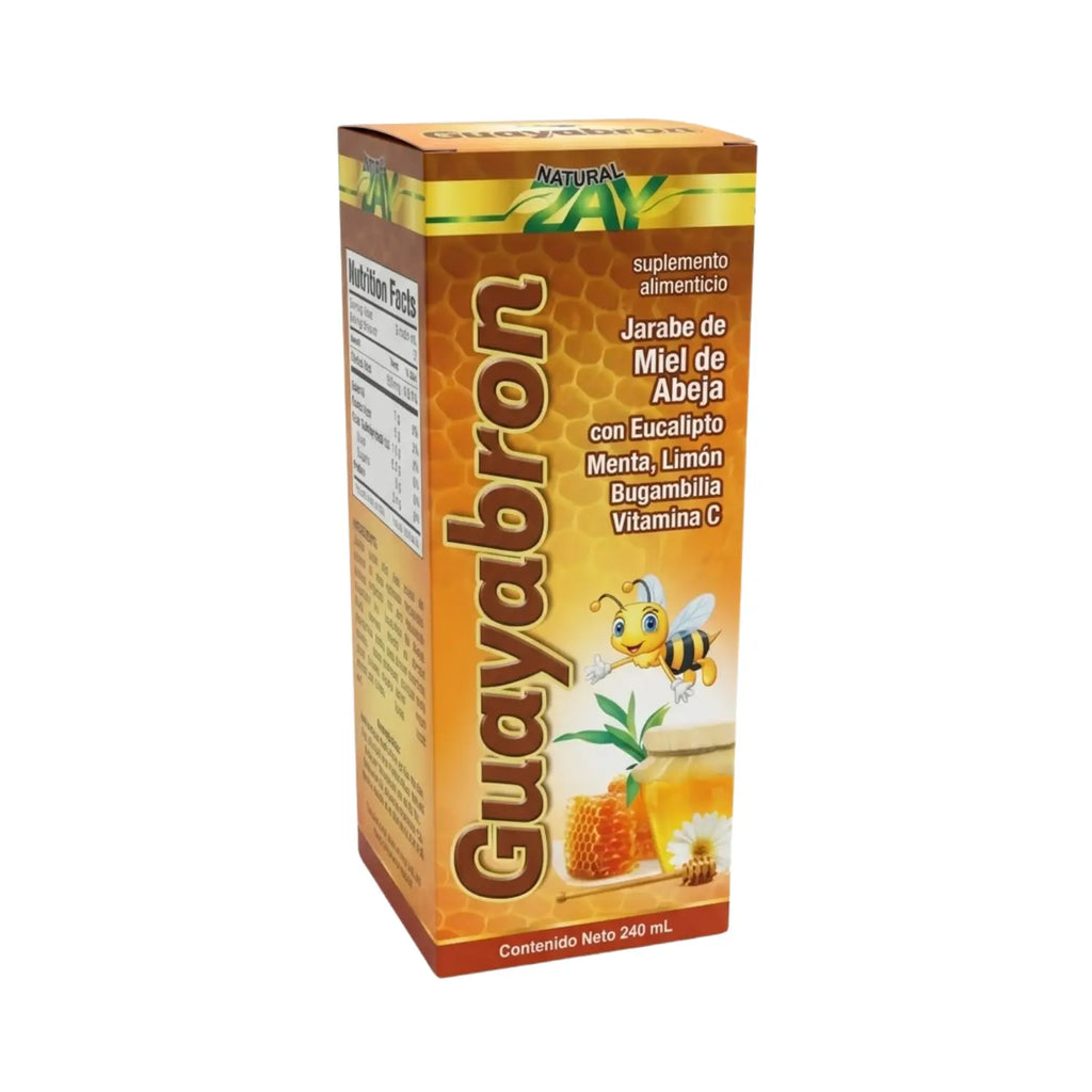 Jarabe Guayabron Miel de Abeja; 240ml, Zayanatura.