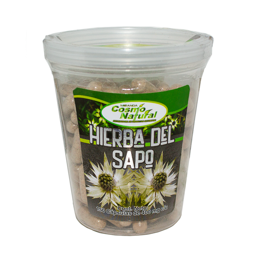 Hierba del Sapo;150 Capsulas de 400mg, Cosmo Natural.