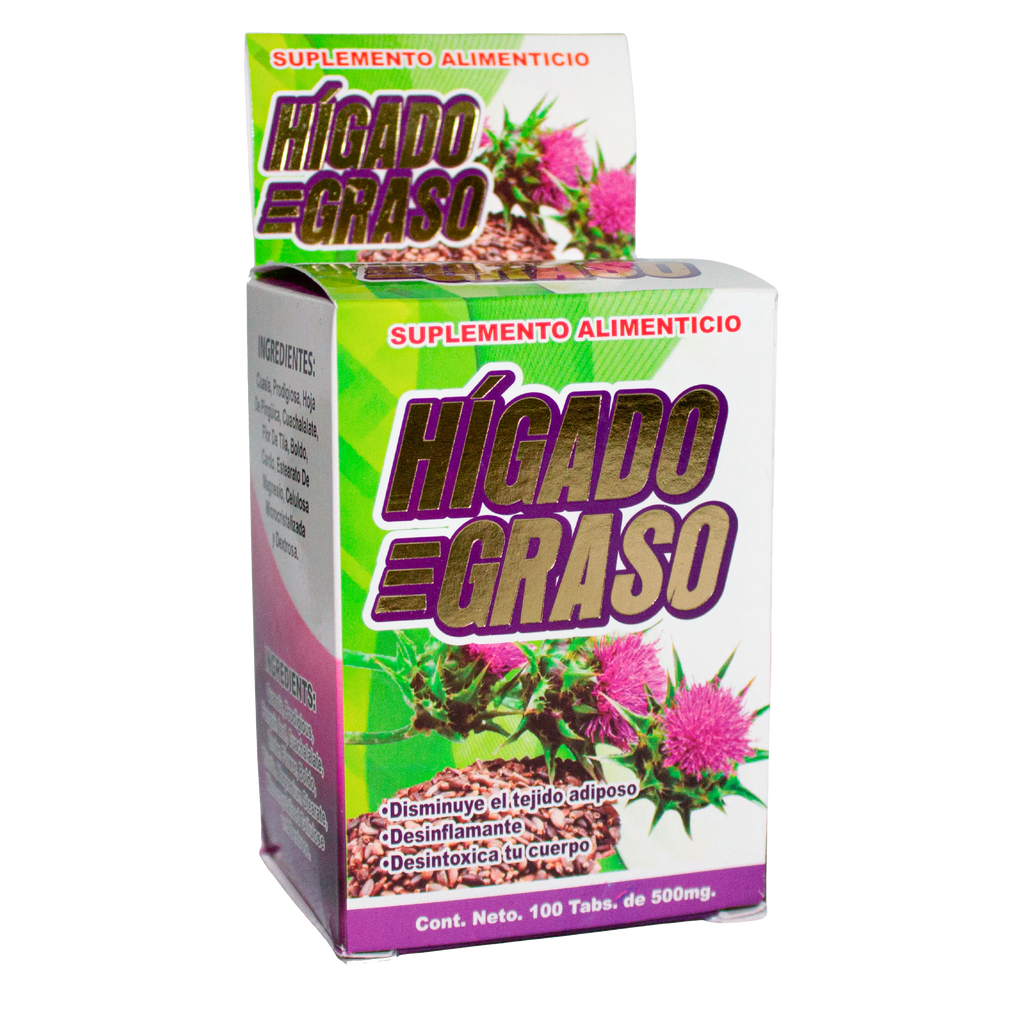 Hígado Graso; 100 Tabletas, La Fuerza de la Salud.
