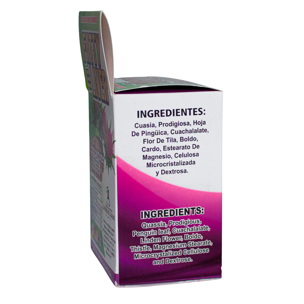 Hígado Graso; 100 Tabletas, La Fuerza de la Salud.