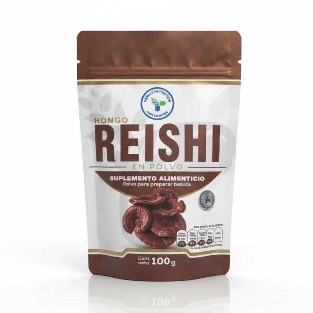 Polvo hongo reishi ; 100gr, Family nutrition.