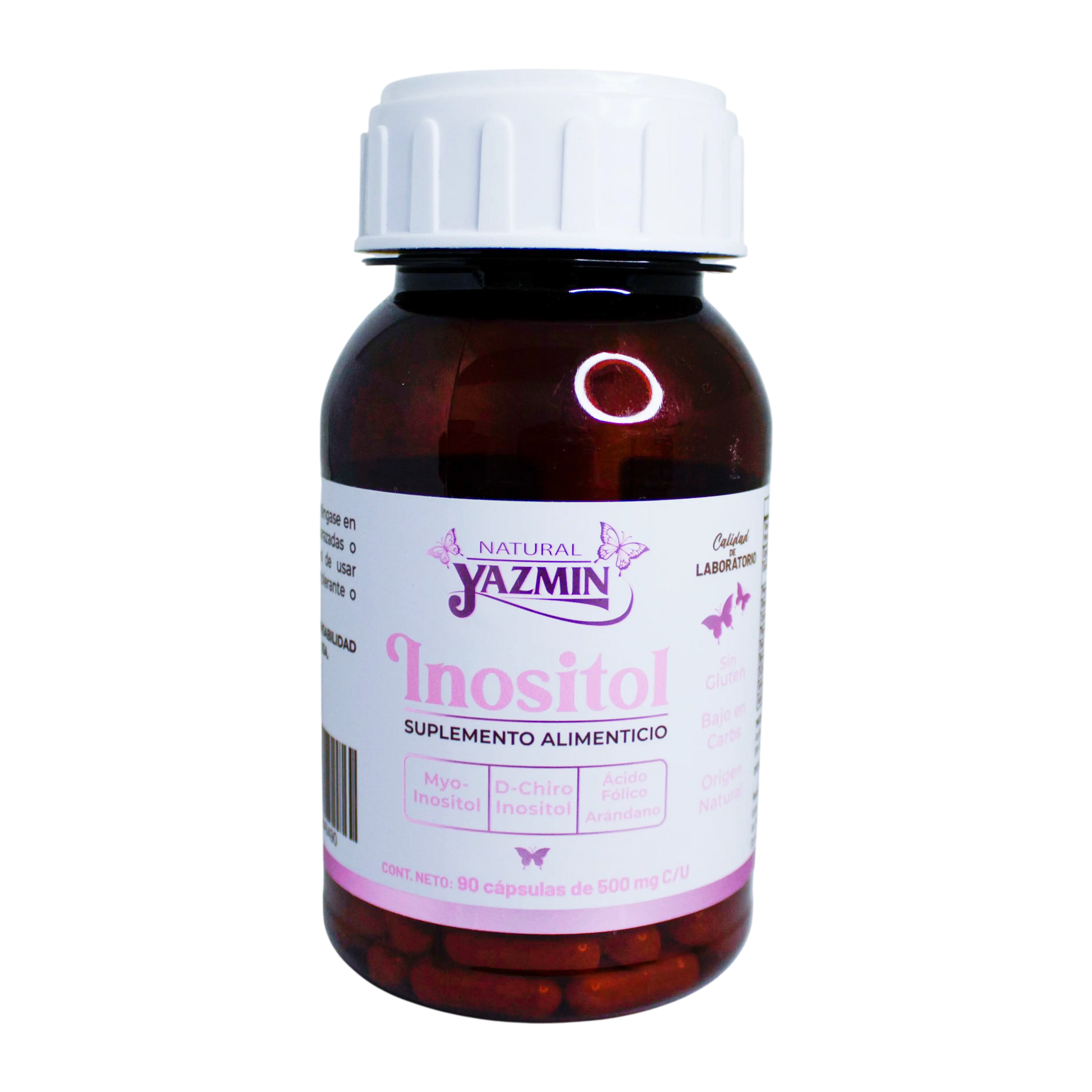Inositol; 90 Capsulas, Yaz.