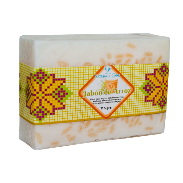 Jabón de Arroz;115gr, Natural Care