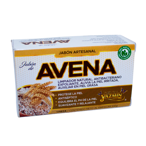 Jabón de Avena;100gr, Yaz.