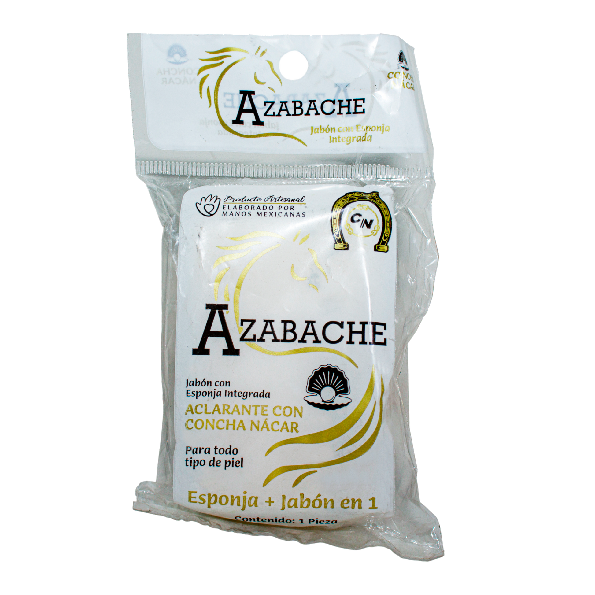 Jabón con Esponja Aclarante; Azabache Cosmo Natural