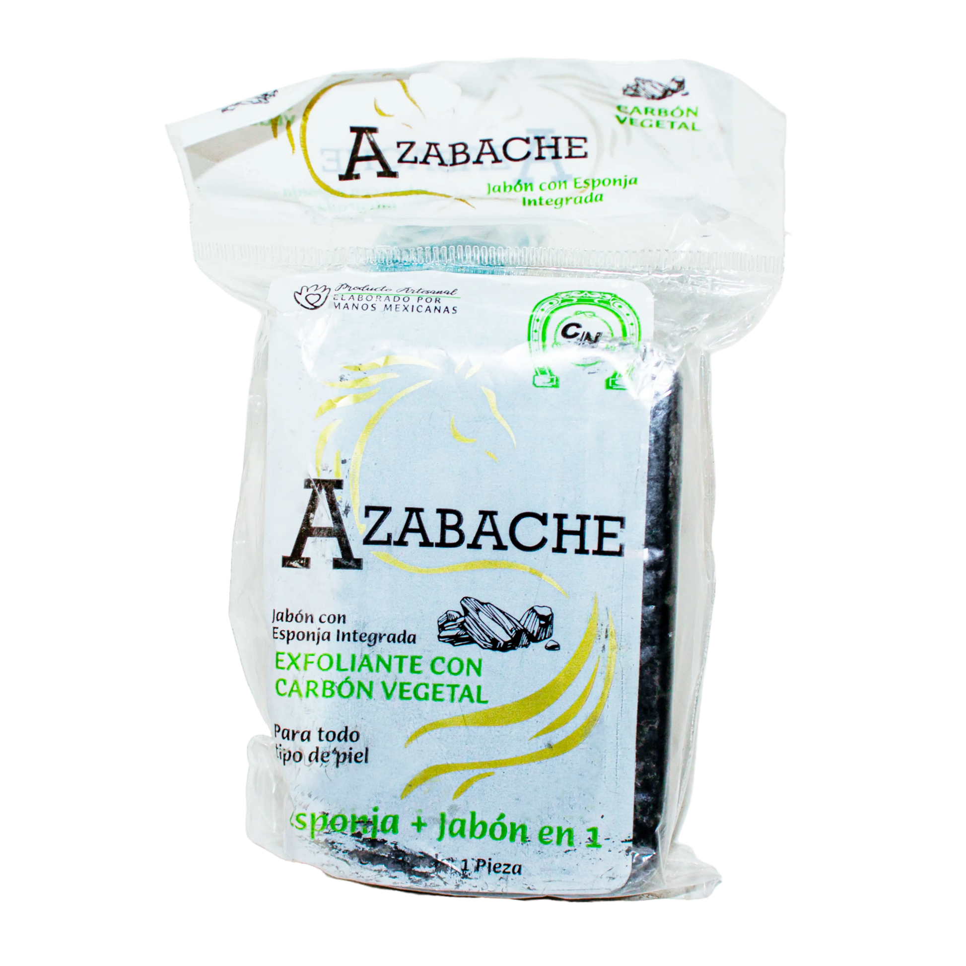 Jabón con Esponja Exfoliante; Azabache Cosmo Natural