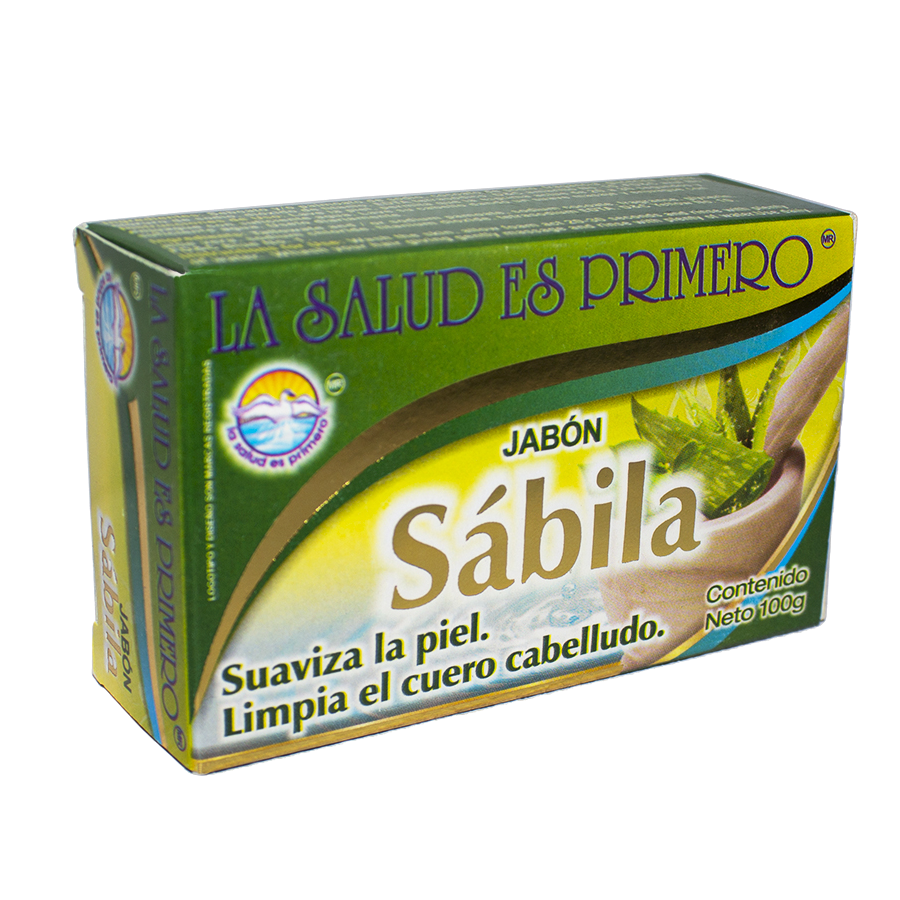Jabón de Sabila; 100gr, La Salud es Primero.