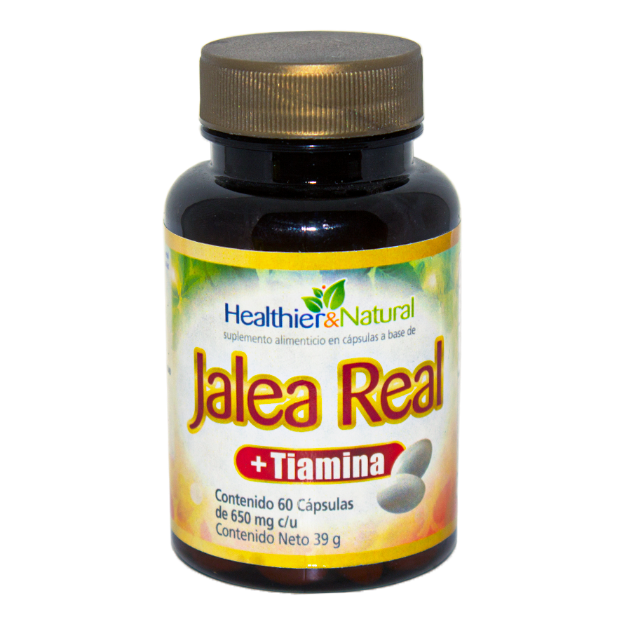 Jalea Real + Tiamina; 60 Capsulas, Healthier Natural.