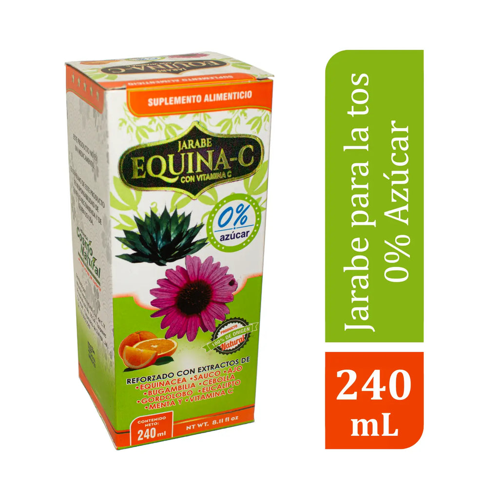 Jarabe Equina C, Cero Azucar; 240ml, Cosmo Natural.