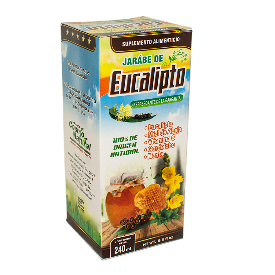 Jarabe de Eucalipto; 240ml, Cosmo Natural.