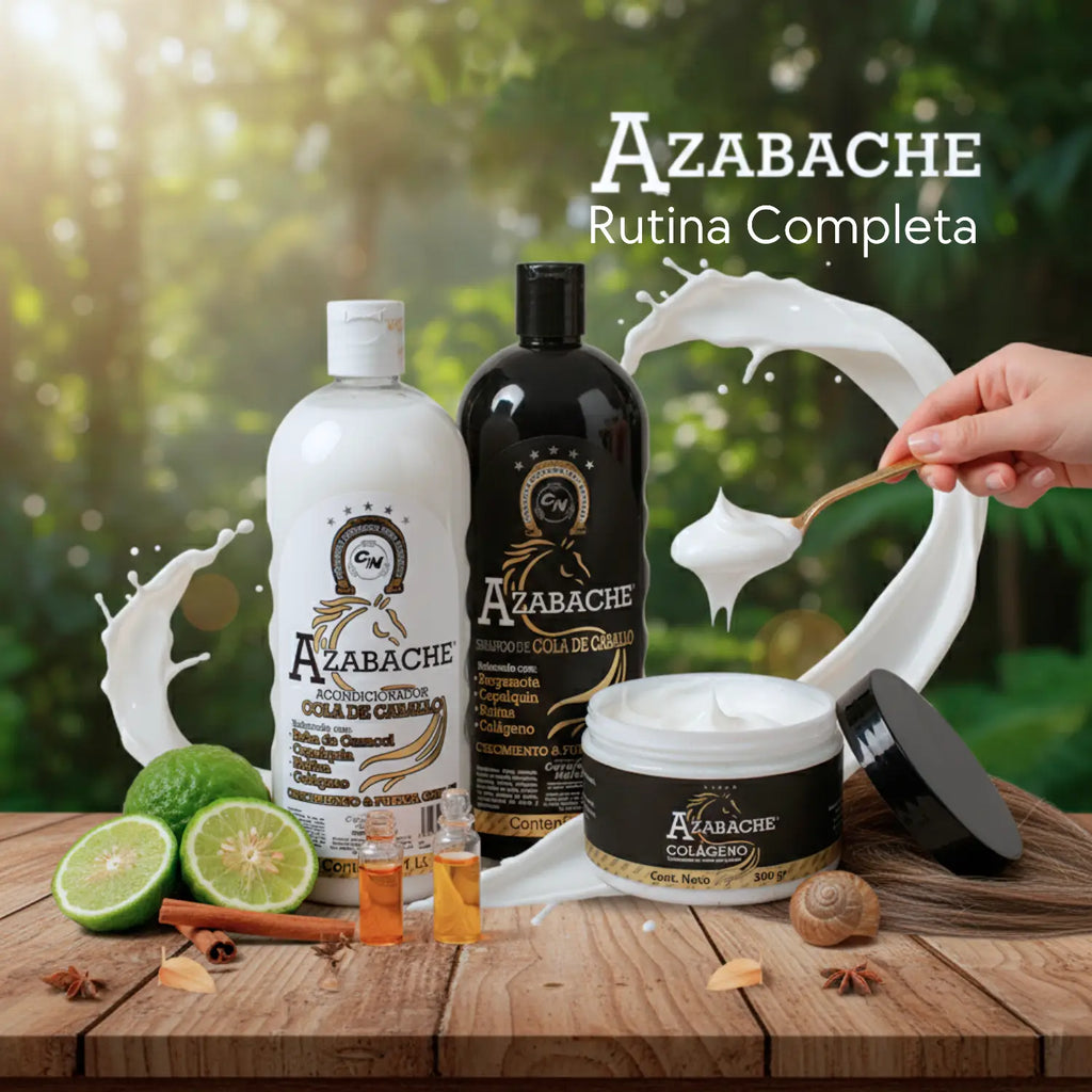Shampoo Azabache; Cosmo Natural.