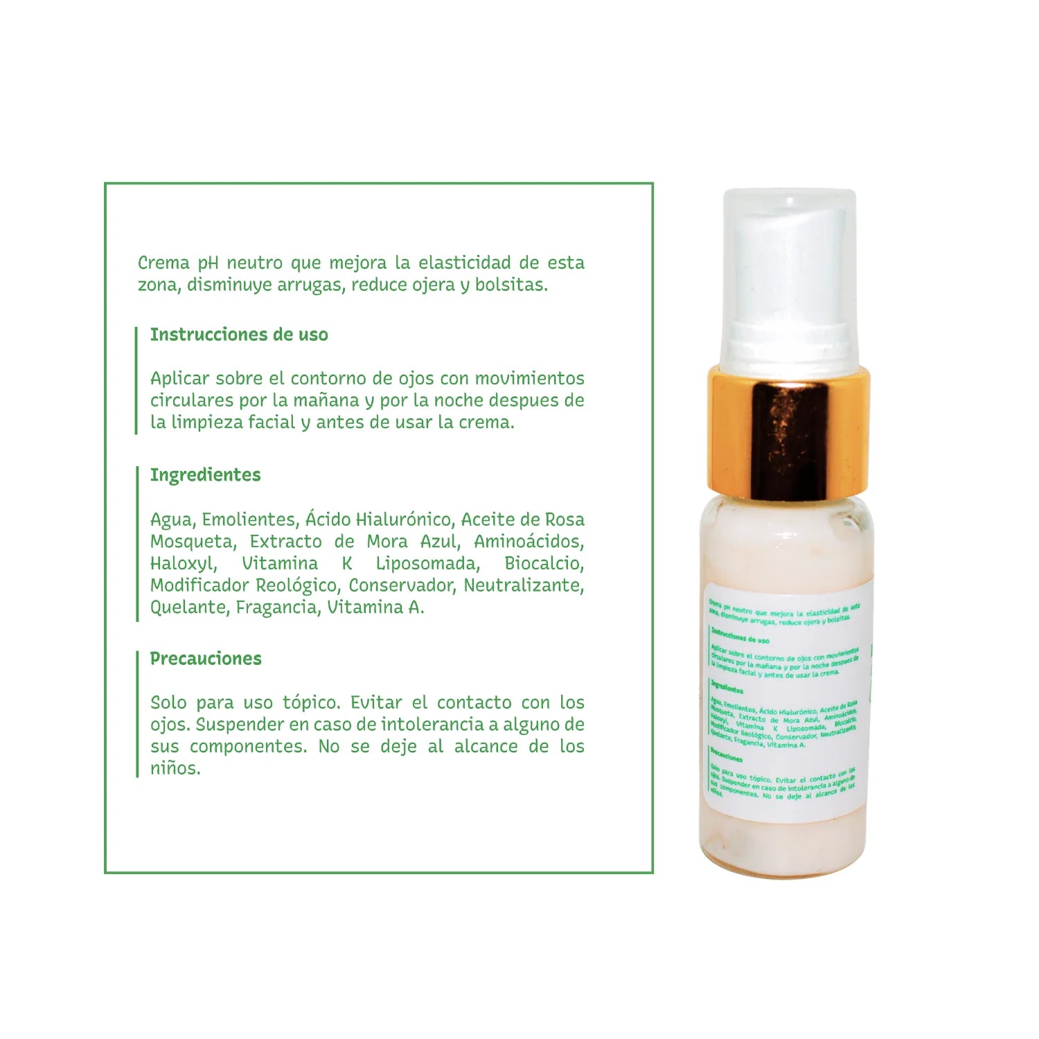 Contorno de Ojos, Lifting Activo; 20gr, Cical.