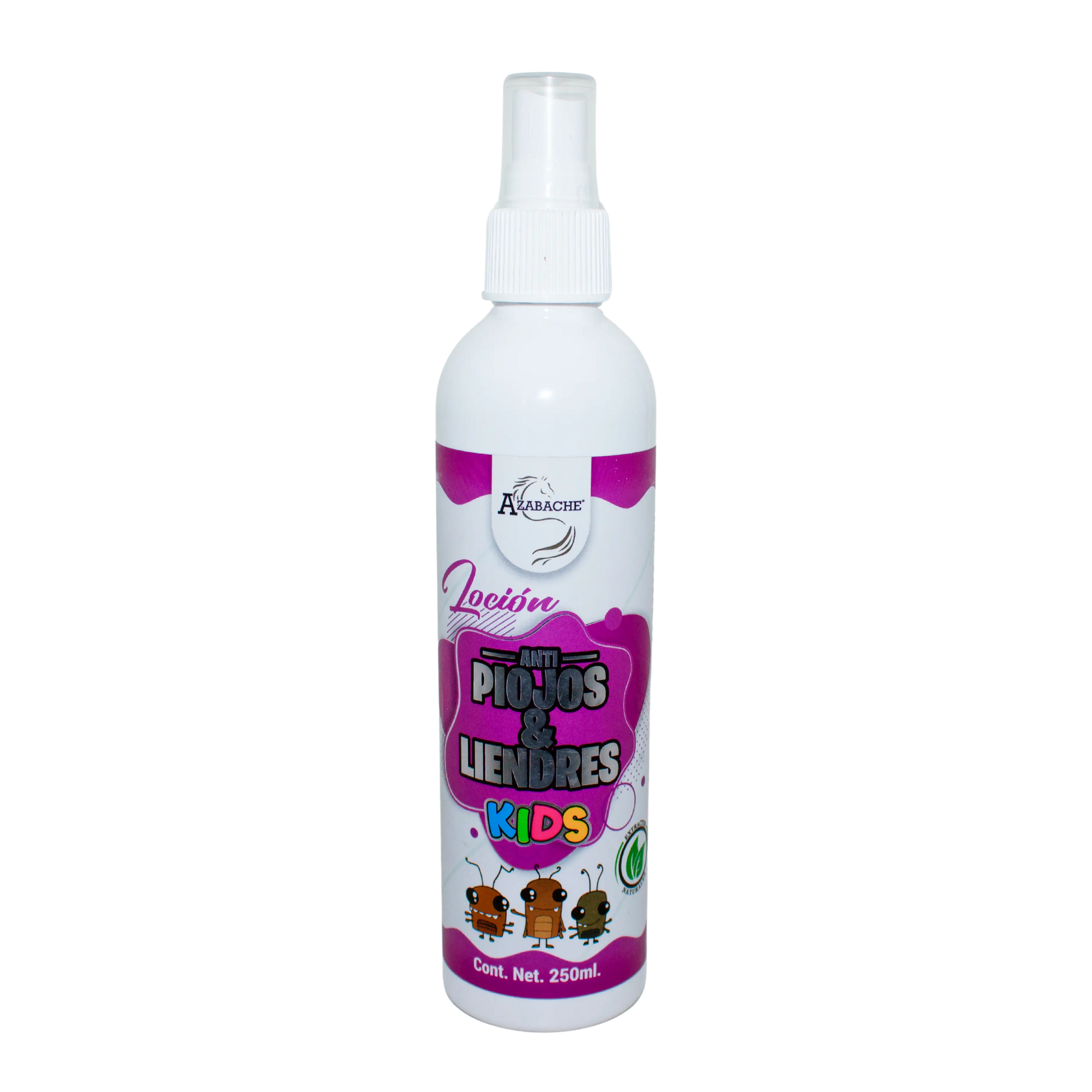 Loción Anti Piojos y Liendres Kids; 250ml, Azabache.