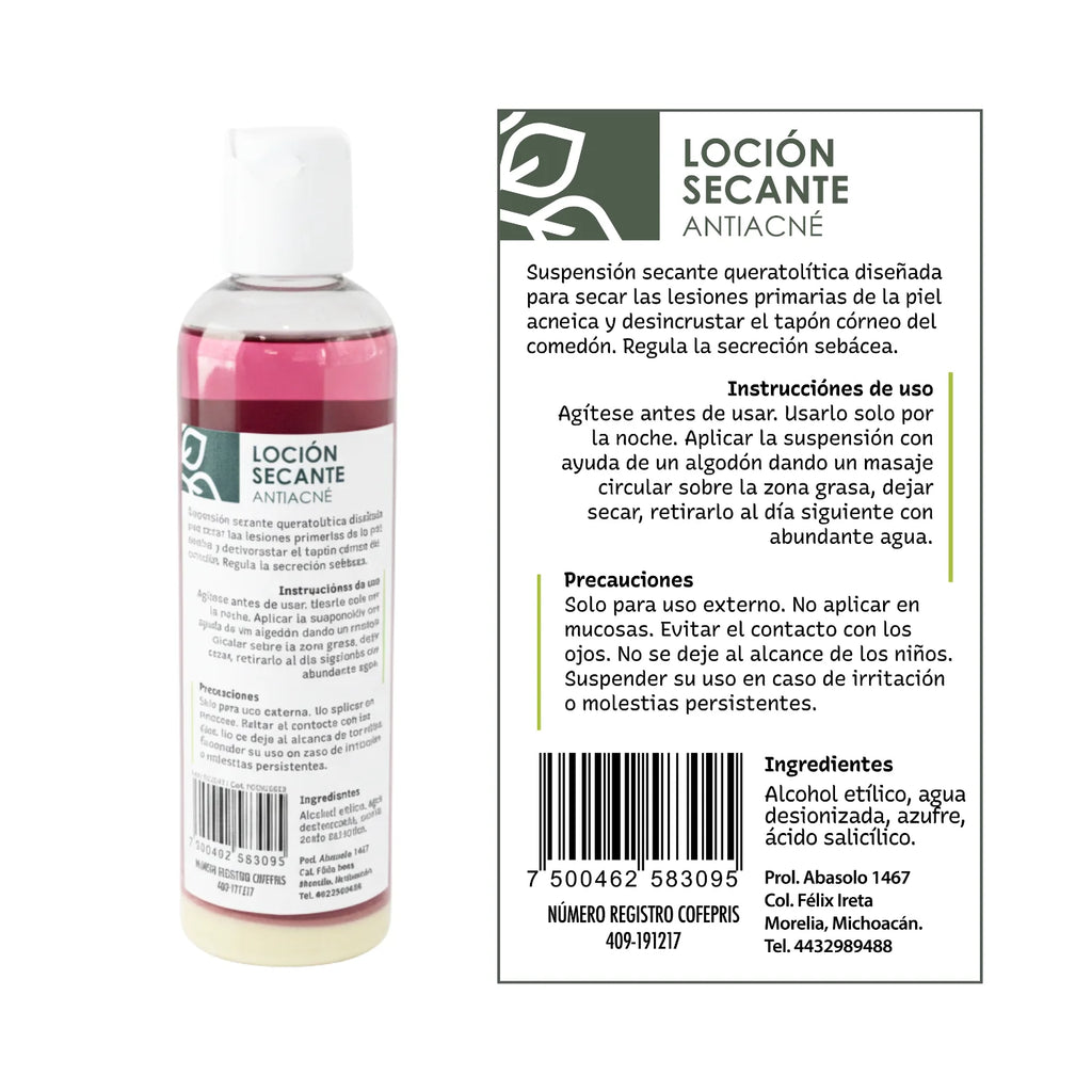 Loción Secante ; 125ml, Cical.